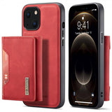 Dg.Ming iPhone 15 Plus Skal M2 Series Löstagbar Korthållare Röd