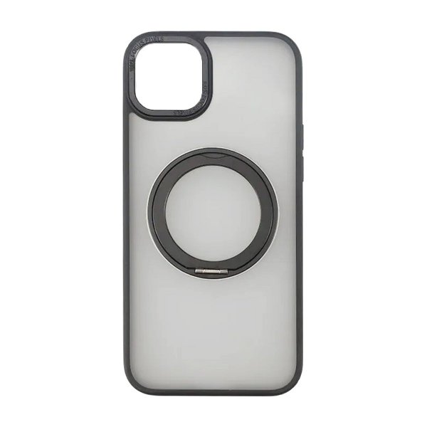 Rvelon iPhone 15 Plus Skal Roterbart MagSafe Stativ Svart
