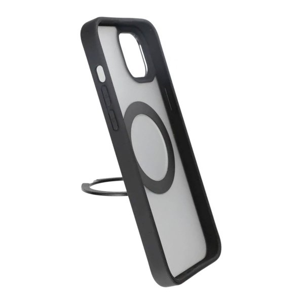 Rvelon iPhone 15 Plus Skal Roterbart MagSafe Stativ Svart
