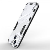 iPhone 15 Plus Skal med Stativ Vit