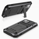 R-JUST iPhone 15 Plus Skal Metall Stöttåligt Svart