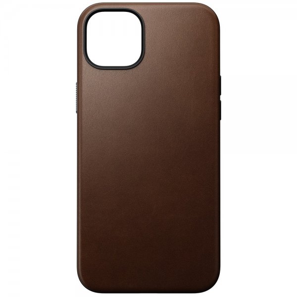 Nomad iPhone 15 Plus Skal Modern Leather Case Brun