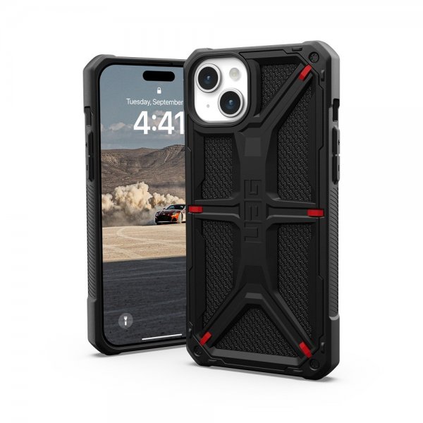 Urban Armor Gear (UAG) iPhone 15 Plus Skal Monarch Kevlar Black