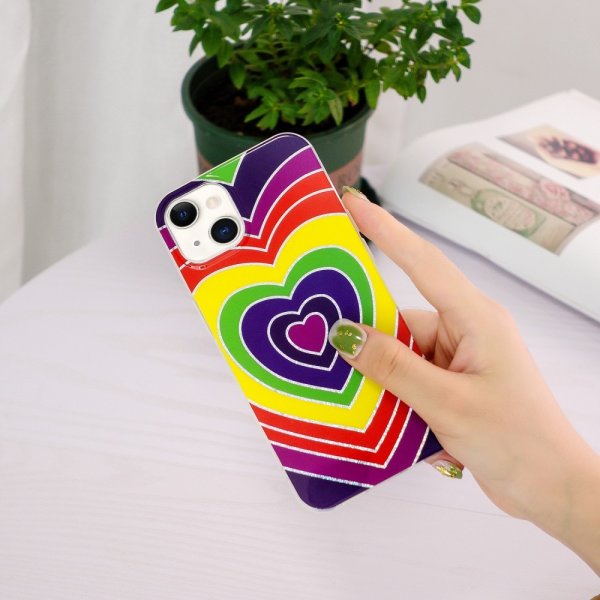 iPhone 15 Plus Skal Motiv Hjärtmönster