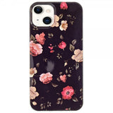 iPhone 15 Plus Skal Motiv Rosor Svart