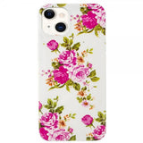 iPhone 15 Plus Skal Motiv Rosor Vit