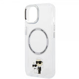 Karl Lagerfeld iPhone 15 Plus Skal NFT Karl & Choupette Transparent