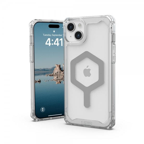 Urban Armor Gear (UAG) iPhone 15 Plus Skal Plyo MagSafe Ice Silver
