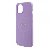 Guess iPhone 15 Plus Skal Saffiano MagSafe Lila