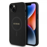 Guess iPhone 15 Plus Skal Saffiano MagSafe Svart