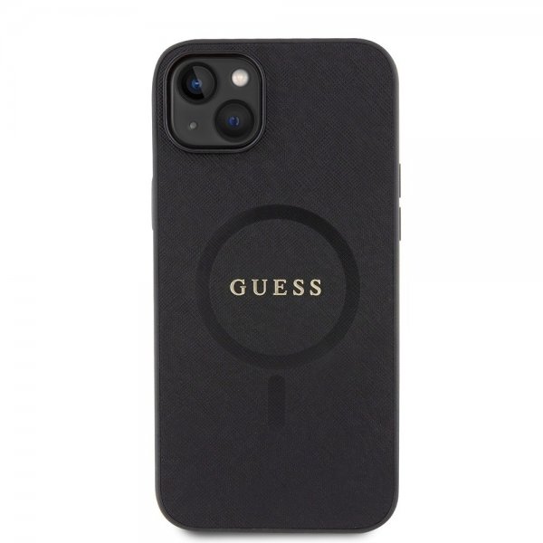 Guess iPhone 15 Plus Skal Saffiano MagSafe Svart