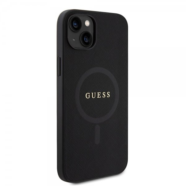 Guess iPhone 15 Plus Skal Saffiano MagSafe Svart