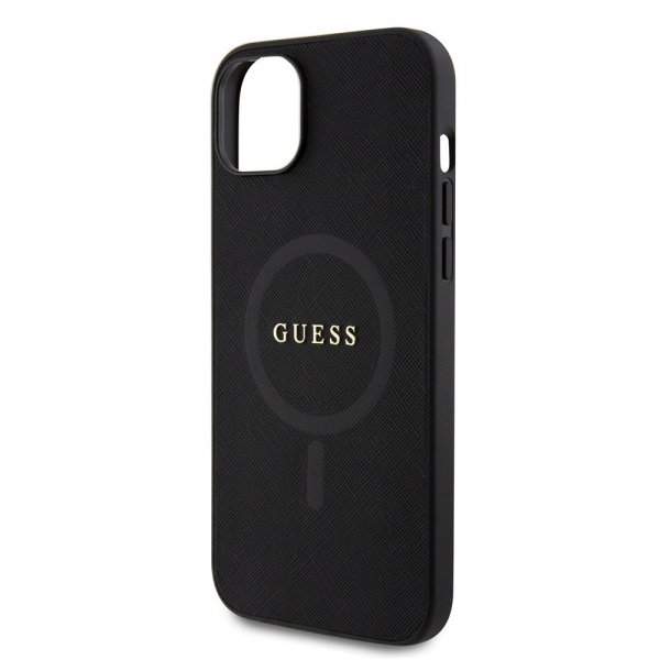Guess iPhone 15 Plus Skal Saffiano MagSafe Svart