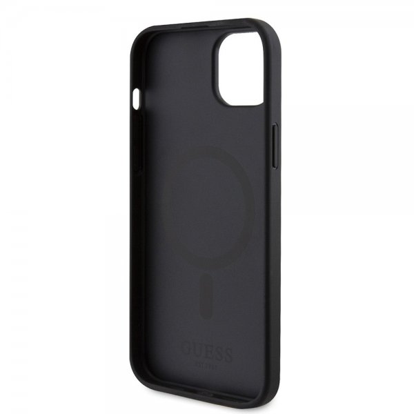 Guess iPhone 15 Plus Skal Saffiano MagSafe Svart