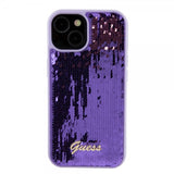 Guess iPhone 15 Plus Skal Sequin Lila