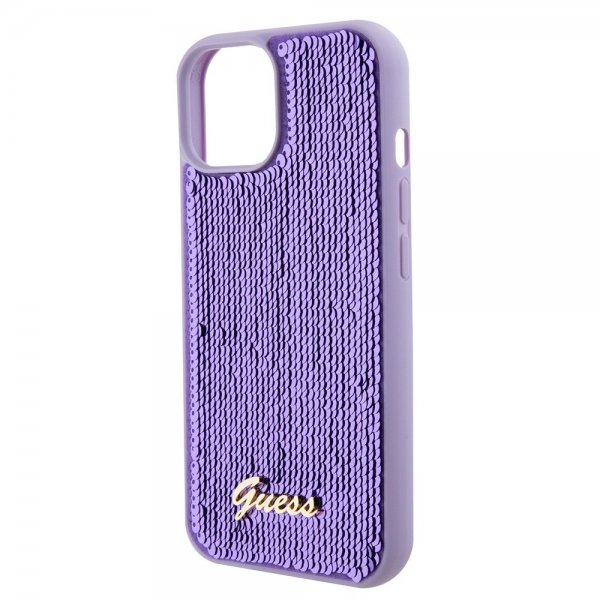 Guess iPhone 15 Plus Skal Sequin Lila