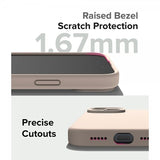 Ringke iPhone 15 Plus Skal Silicone Magnetic Pink Sand