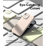 Ringke iPhone 15 Plus Skal Silicone Magnetic Pink Sand