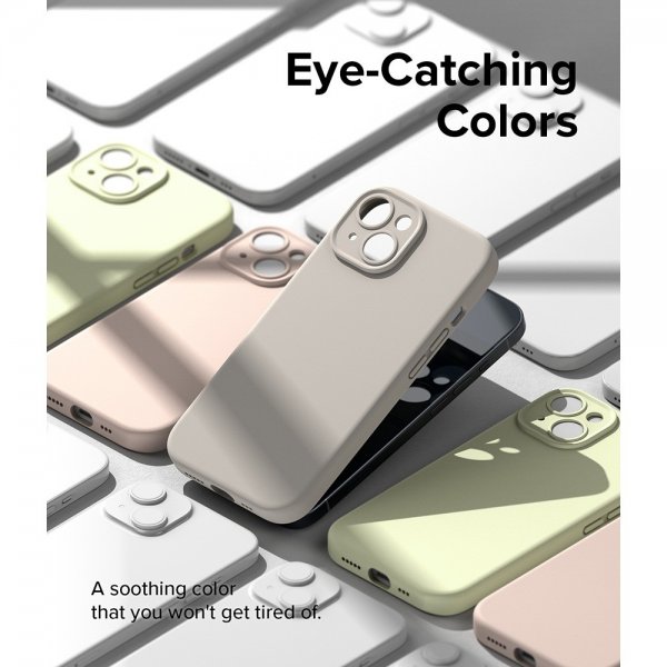 Ringke iPhone 15 Plus Skal Silicone Magnetic Stone