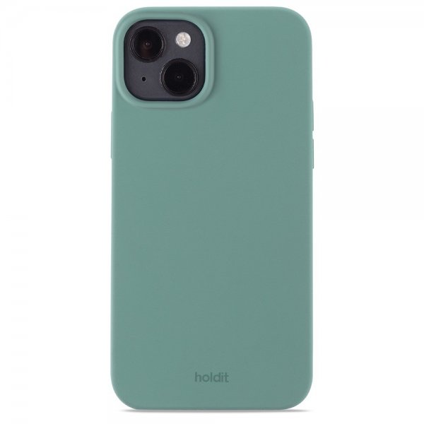 Holdit iPhone 15 Plus Skal Silikon Moss Green