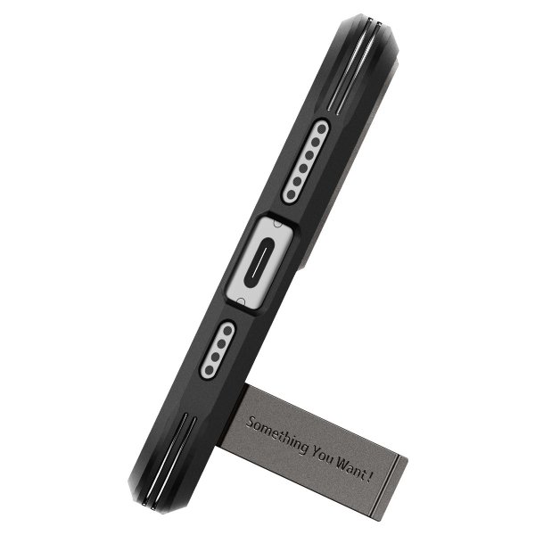 Spigen iPhone 15 Plus Skal Tough Armor MagFit Gunmetal