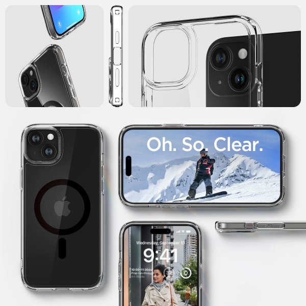 Spigen iPhone 15 Plus Skal Ultra Hybrid MagFit Svart