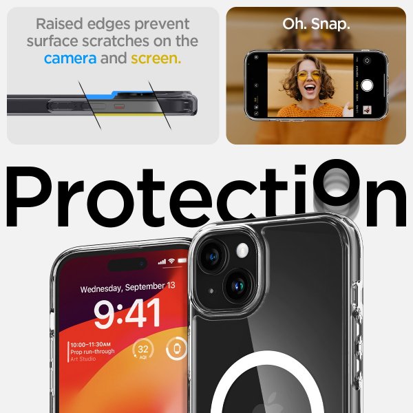 Spigen iPhone 15 Plus Skal Ultra Hybrid MagFit Vit