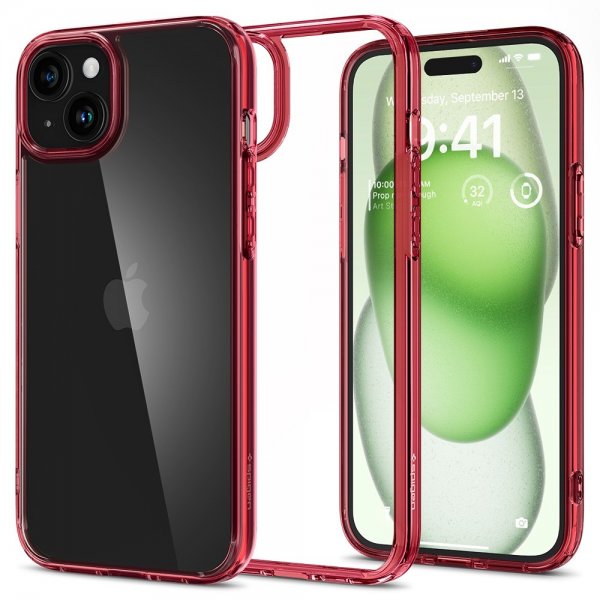 Spigen iPhone 15 Plus Skal Ultra Hybrid Red Crystal
