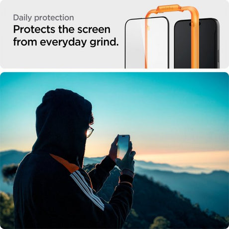 Spigen iPhone 15 Plus Skärmskydd GLAS.tR ALIGNmaster 2-pack