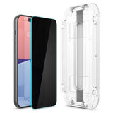 Spigen iPhone 15 Plus Skärmskydd GLAS.tR EZ Fit Privacy 2-pack