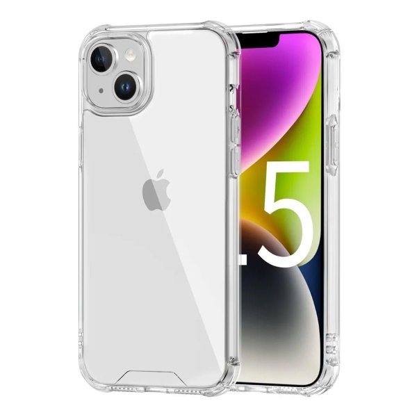 iPhone 15 Plus Skal Stöttålig Transparent