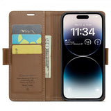CaseMe iPhone 15 Pro Fodral 023 Series Brun