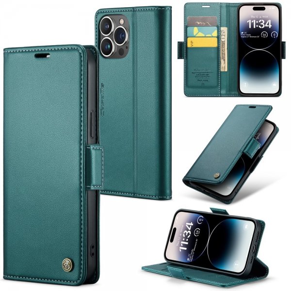 CaseMe iPhone 15 Pro Fodral 023 Series Grön