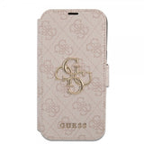 Guess iPhone 15 Pro Fodral 4G Logo Rosa