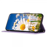 iPhone 15 Pro Fodral Blommönster Lila