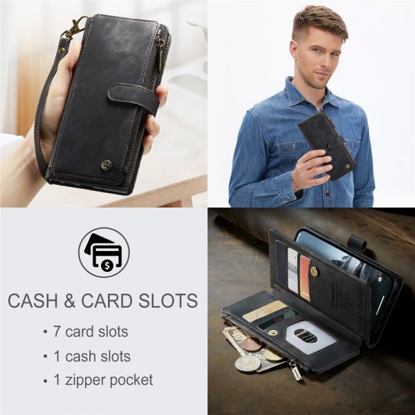 CaseMe iPhone 15 Pro Fodral C30 Series Svart