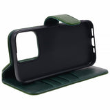 Nordic Covers iPhone 15 Pro Fodral Essential Leather Juniper Green