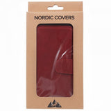 Nordic Covers iPhone 15 Pro Fodral Essential Leather Poppy Red