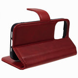 Nordic Covers iPhone 15 Pro Fodral Essential Leather Poppy Red