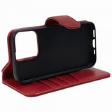 Nordic Covers iPhone 15 Pro Fodral Essential Leather Poppy Red