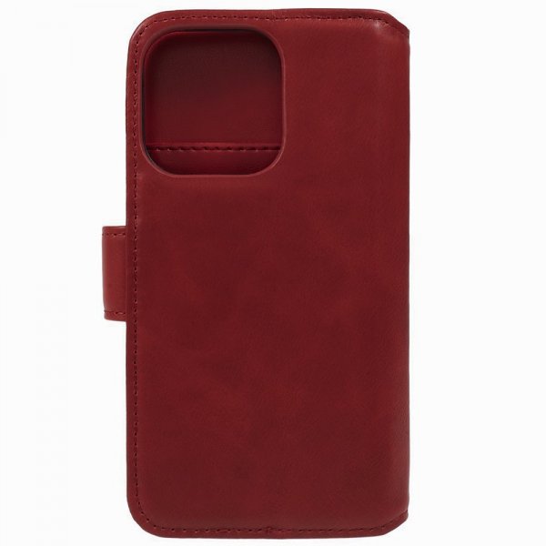 Nordic Covers iPhone 15 Pro Fodral Essential Leather Poppy Red