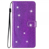 iPhone 15 Pro Fodral Glitter Lila