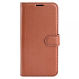 iPhone 15 Pro Fodral Litchi Brun