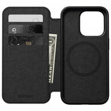 Nomad iPhone 15 Pro Fodral Modern Leather Folio Svart