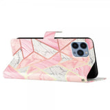 iPhone 15 Pro Fodral Motiv Rosa Marmor