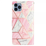 iPhone 15 Pro Fodral Motiv Rosa Marmor