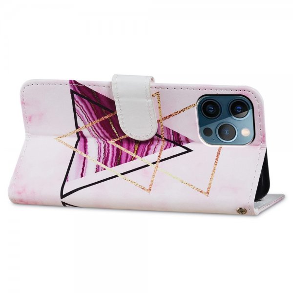 iPhone 15 Pro Fodral Motiv Trianglar Marmor
