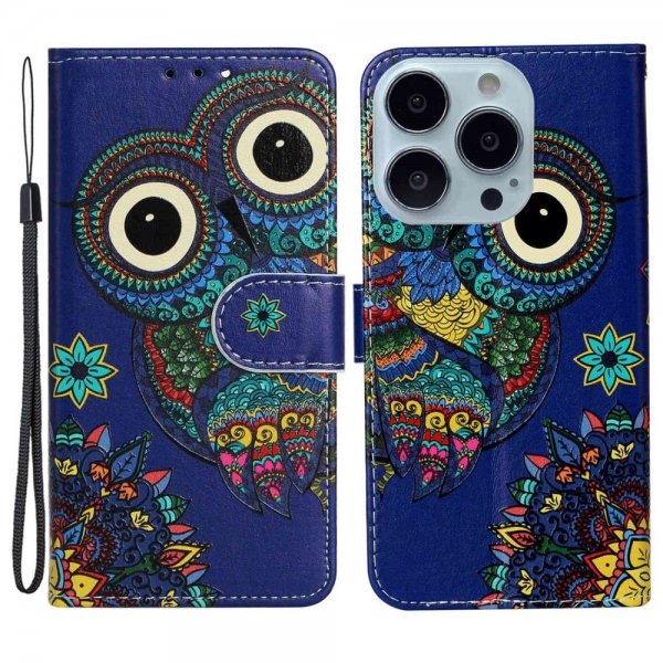 iPhone 15 Pro Fodral Motiv Uggla Mandala