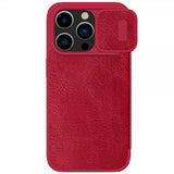 Nillkin iPhone 15 Pro Fodral Qin Pro Series Röd