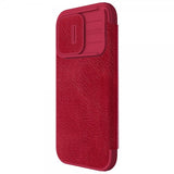 Nillkin iPhone 15 Pro Fodral Qin Pro Series Röd